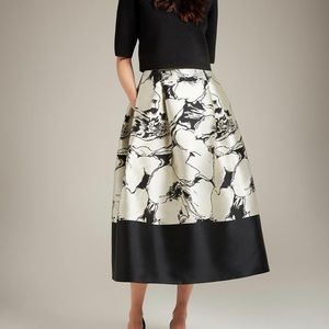 Sage Print full midi skirt size 12 US